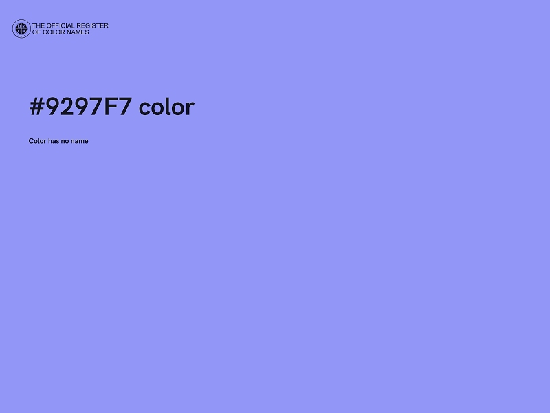 #9297F7 color image