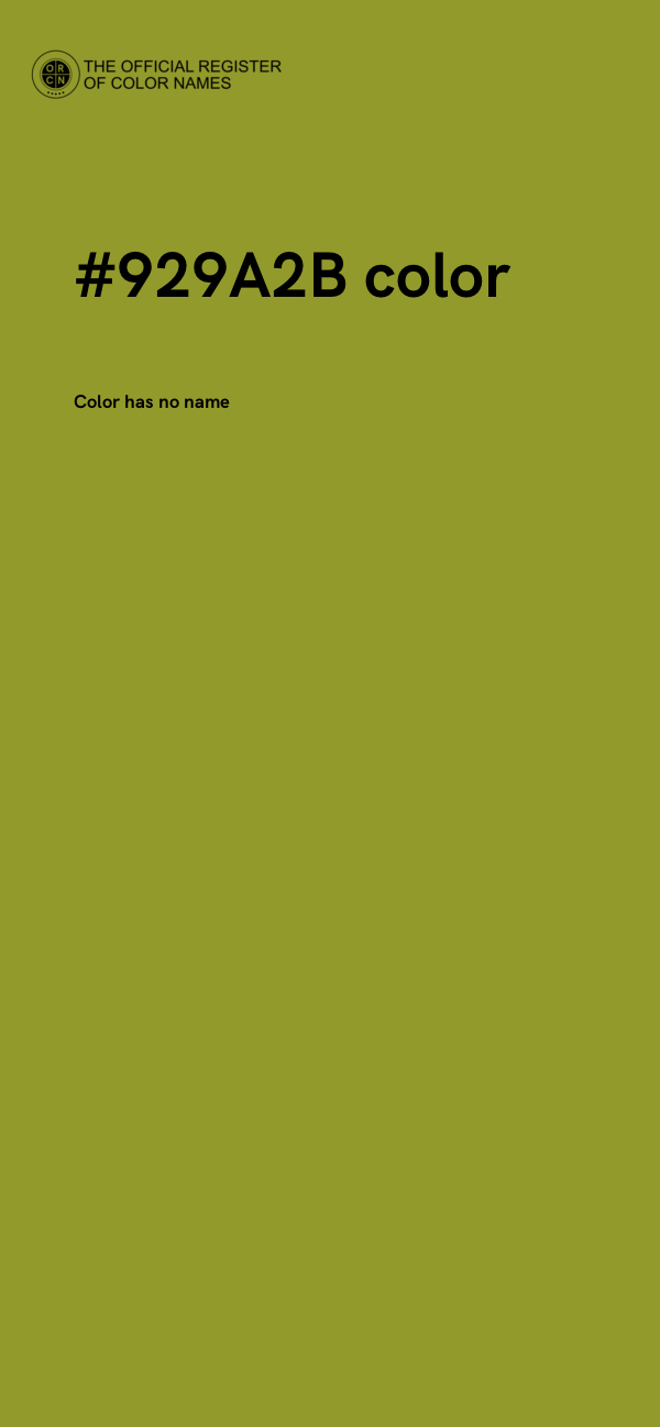 #929A2B color image