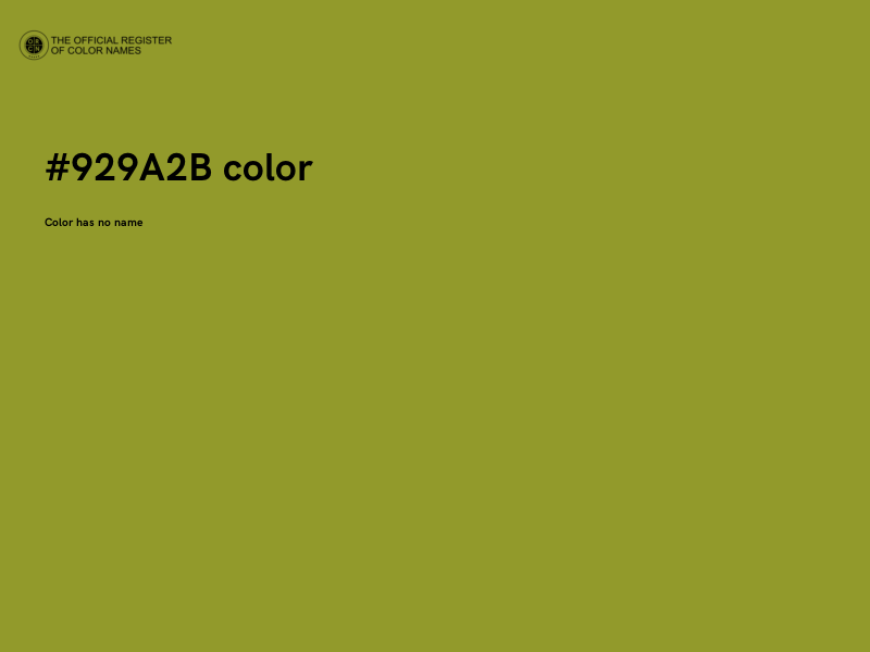 #929A2B color image