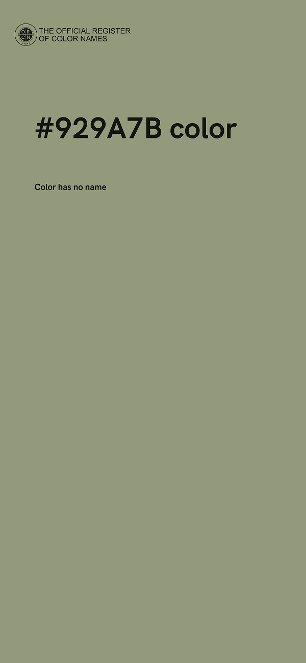 #929A7B color image