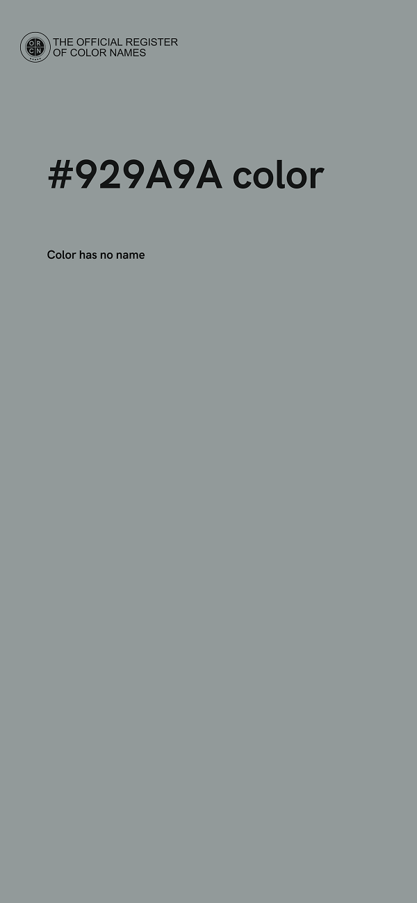 #929A9A color image