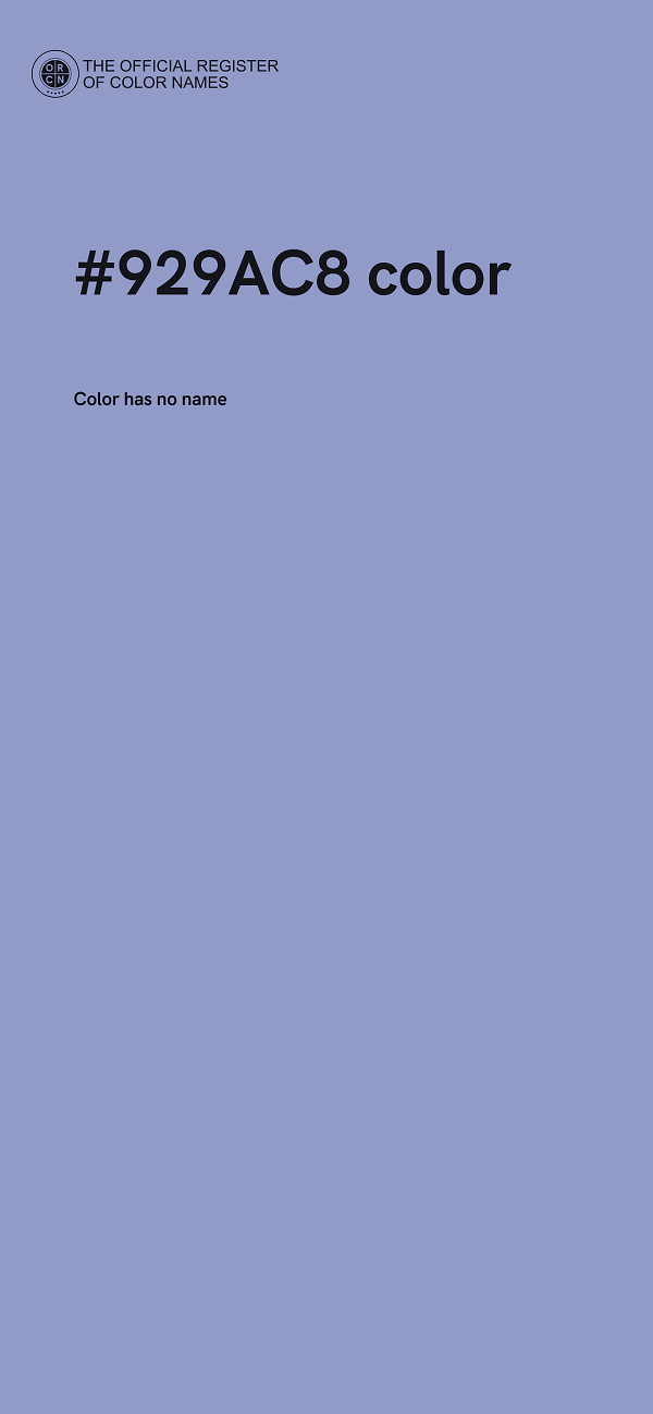 #929AC8 color image
