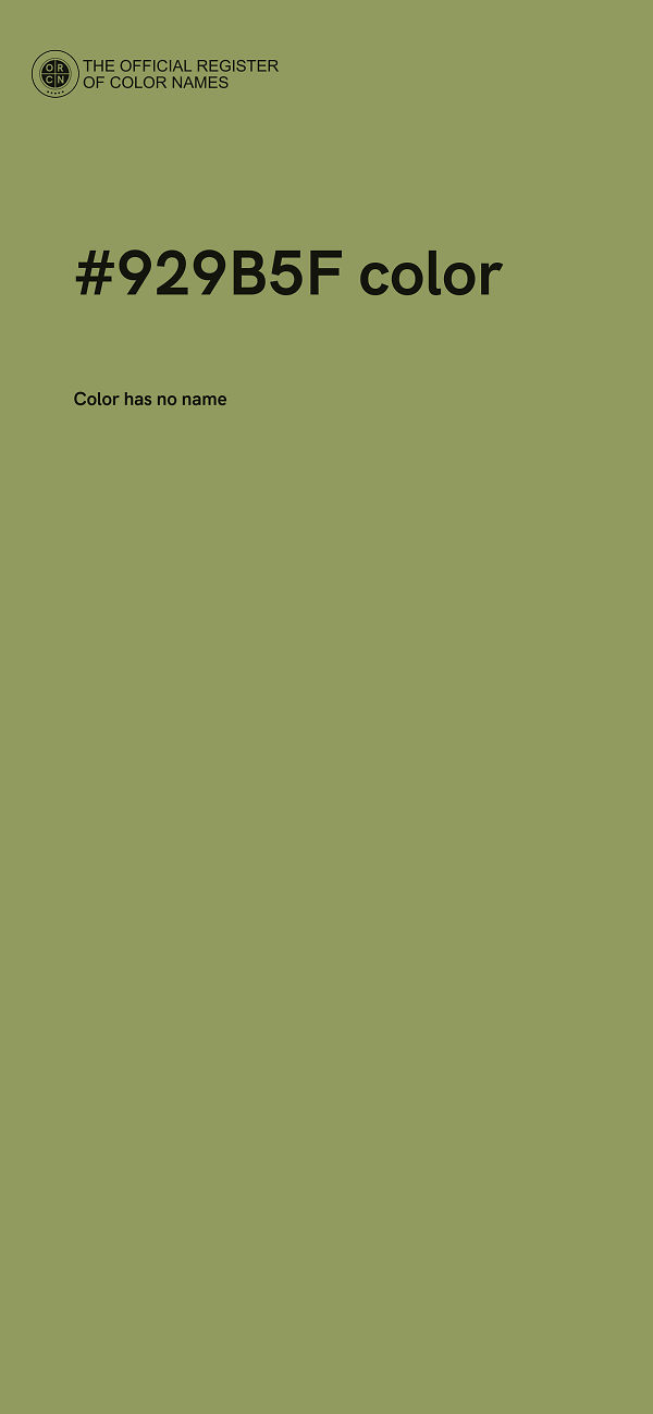 #929B5F color image