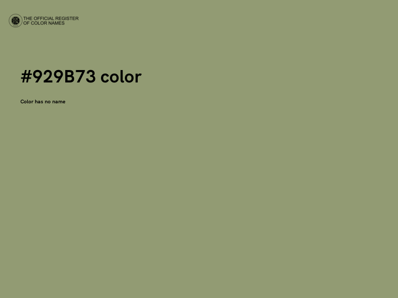 #929B73 color image