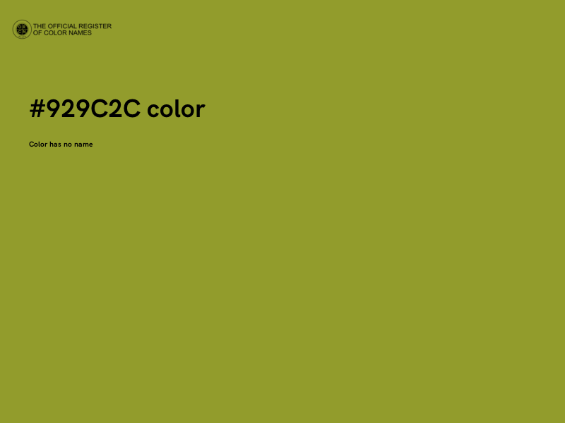 #929C2C color image