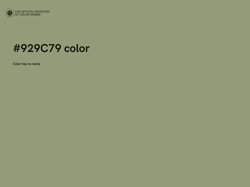 #929C79 color image