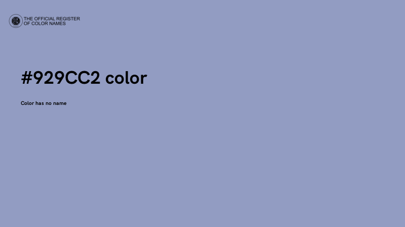 #929CC2 color image