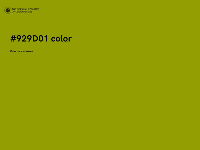 #929D01 color image
