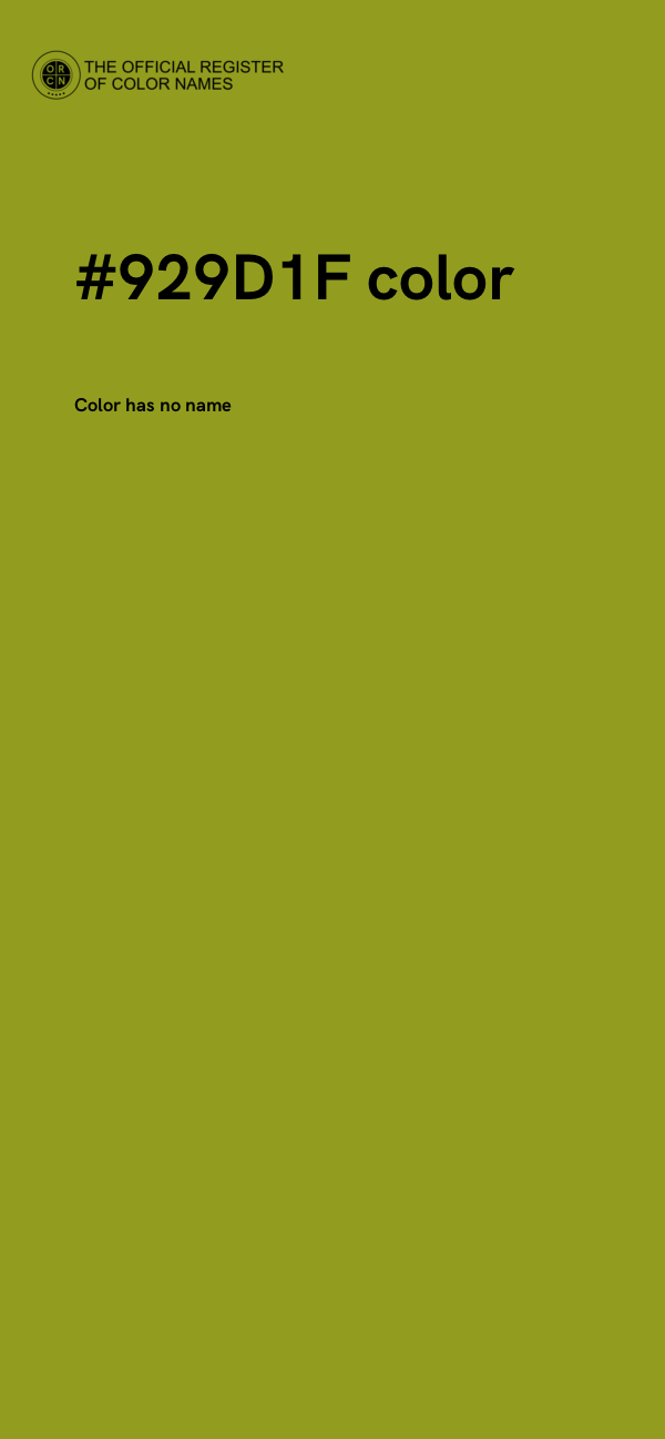 #929D1F color image