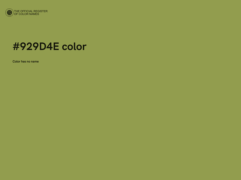 #929D4E color image