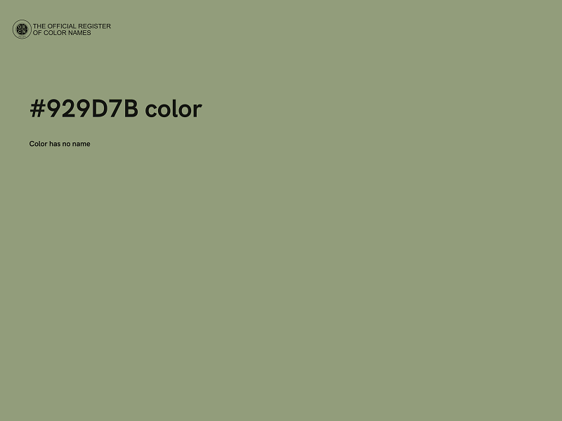 #929D7B color image