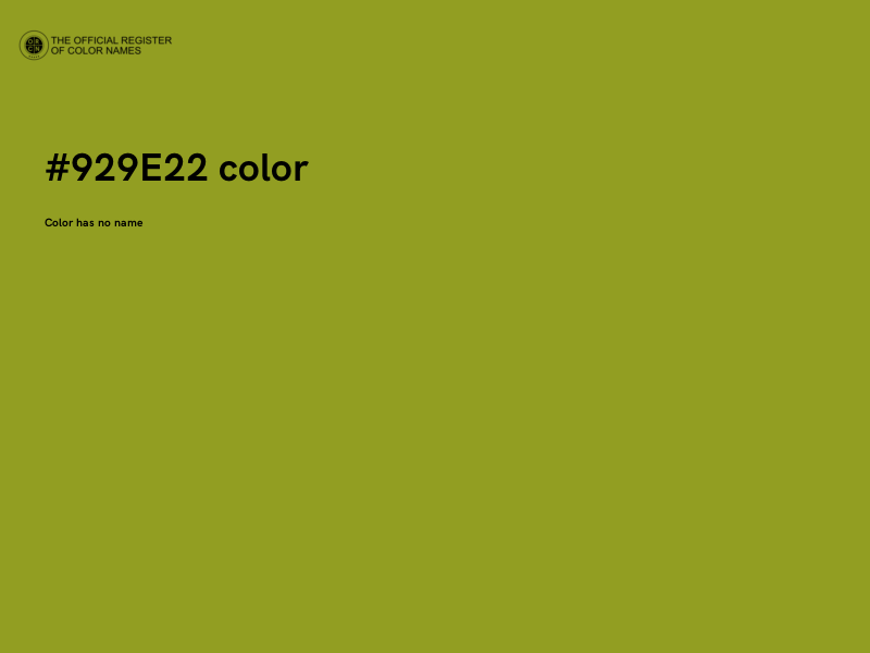 #929E22 color image