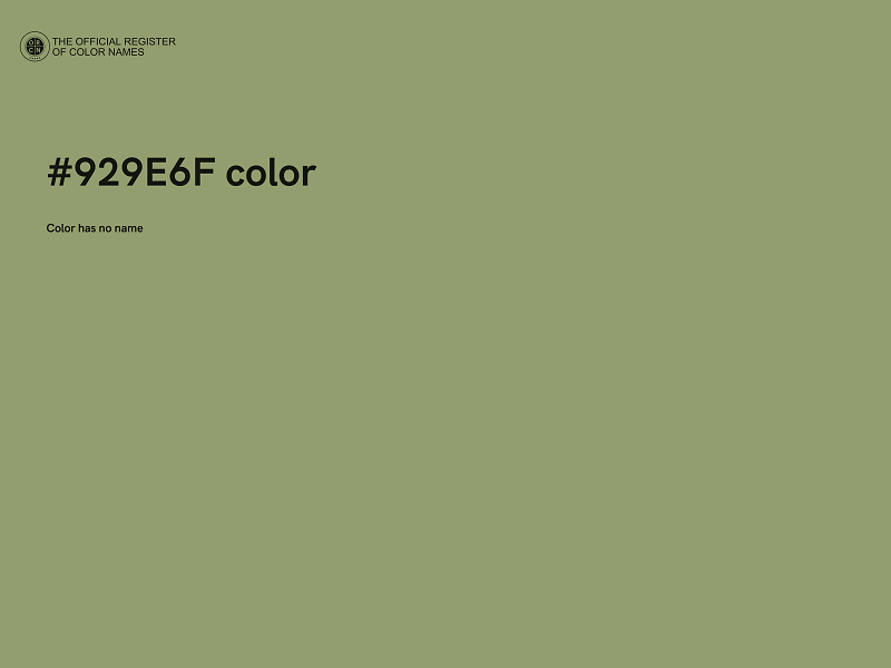 #929E6F color image