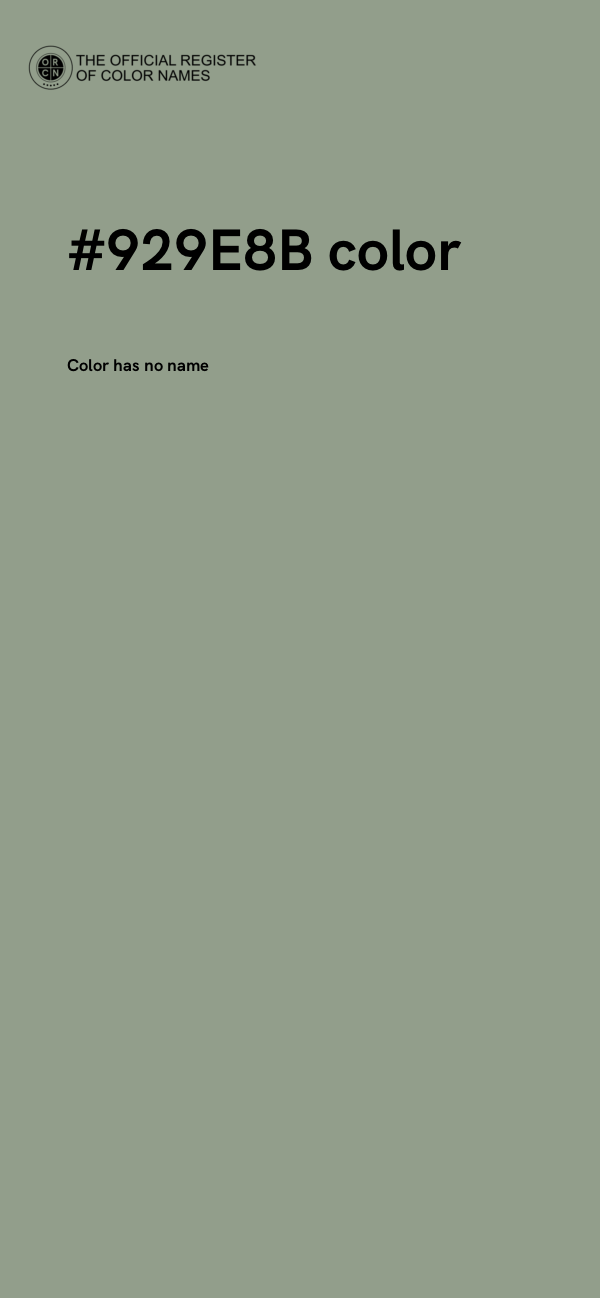 #929E8B color image