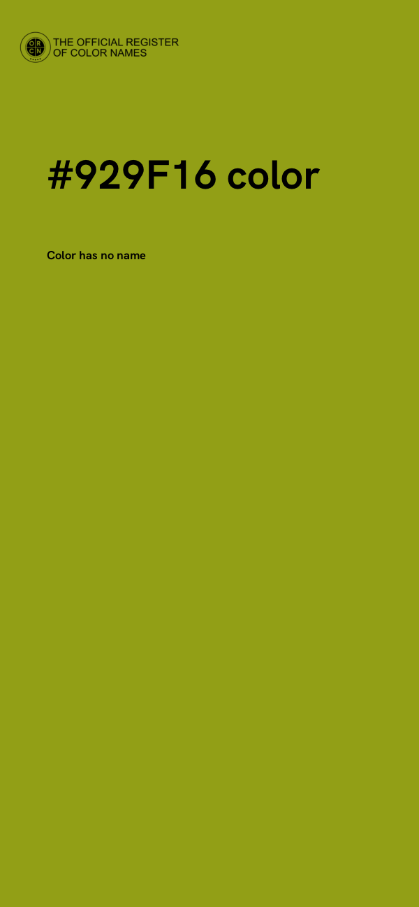 #929F16 color image