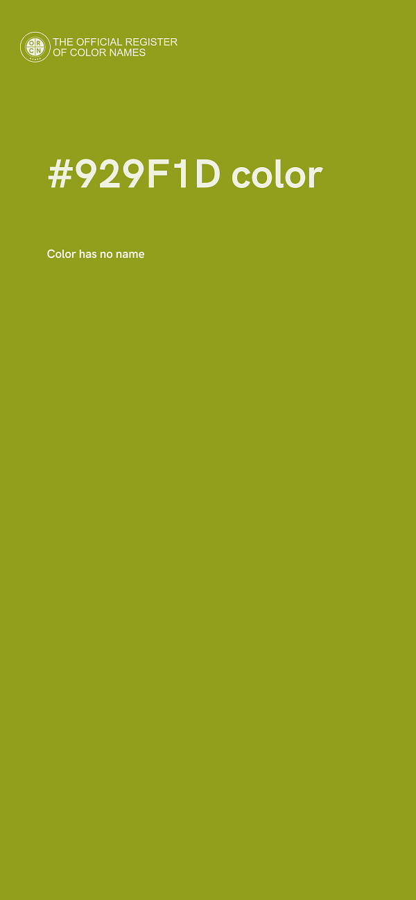 #929F1D color image