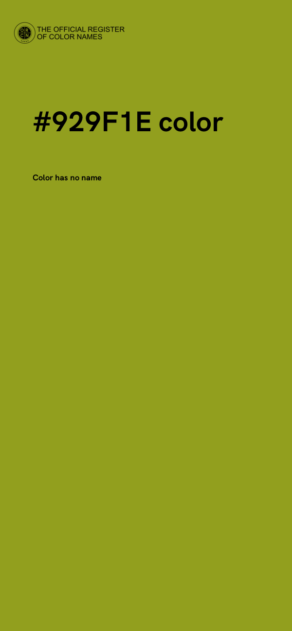 #929F1E color image