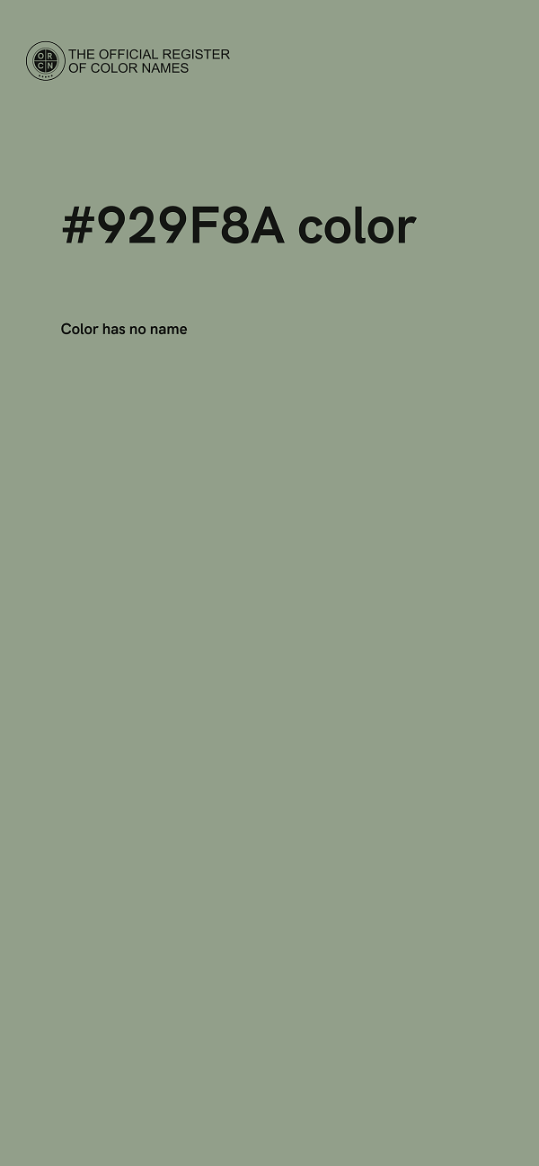 #929F8A color image
