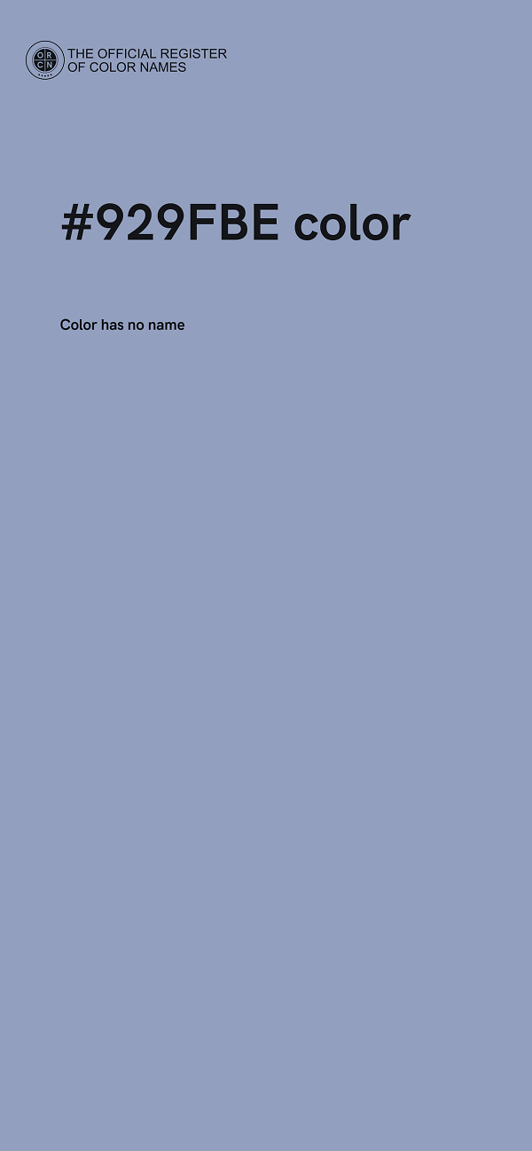 #929FBE color image