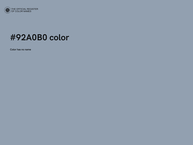 #92A0B0 color image