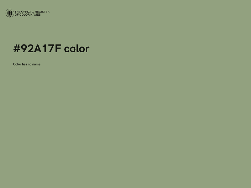 #92A17F color image