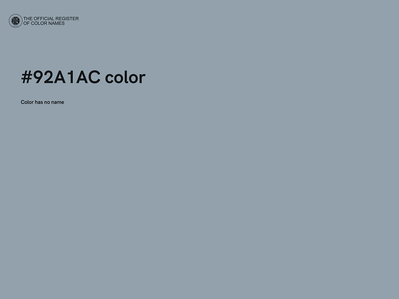 #92A1AC color image