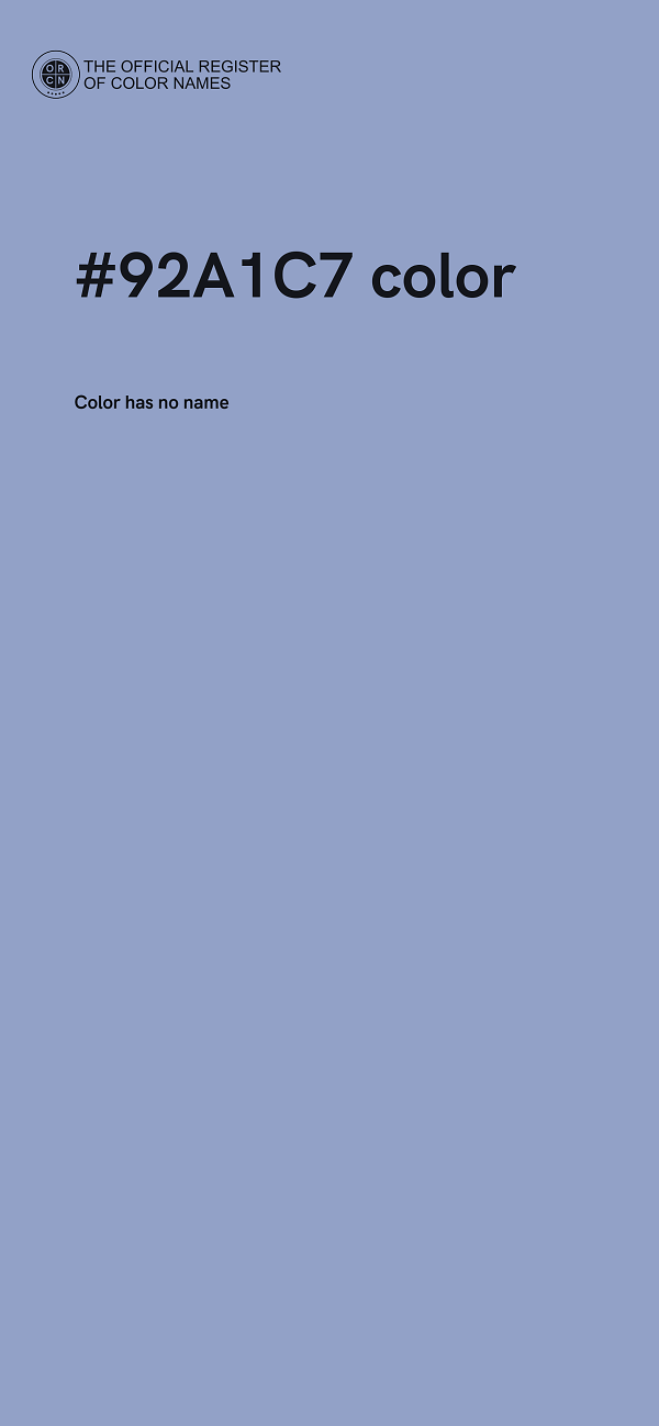 #92A1C7 color image