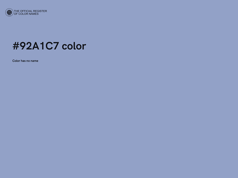 #92A1C7 color image