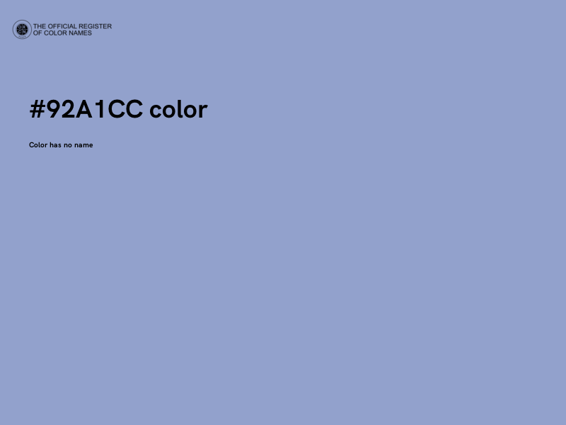 #92A1CC color image