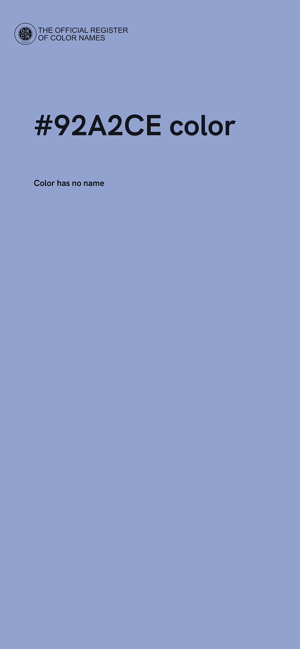 #92A2CE color image