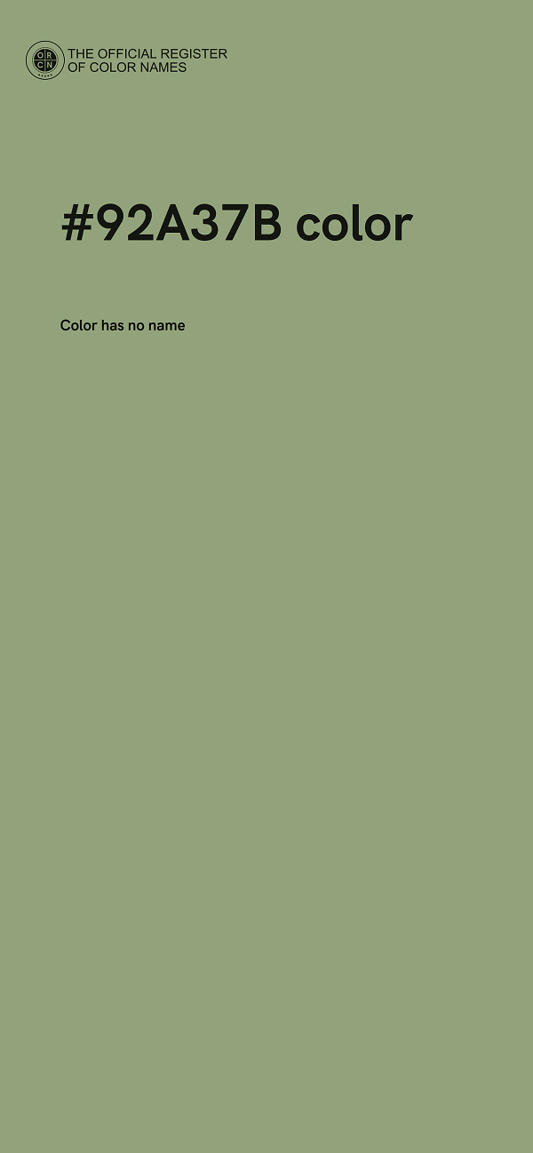 #92A37B color image