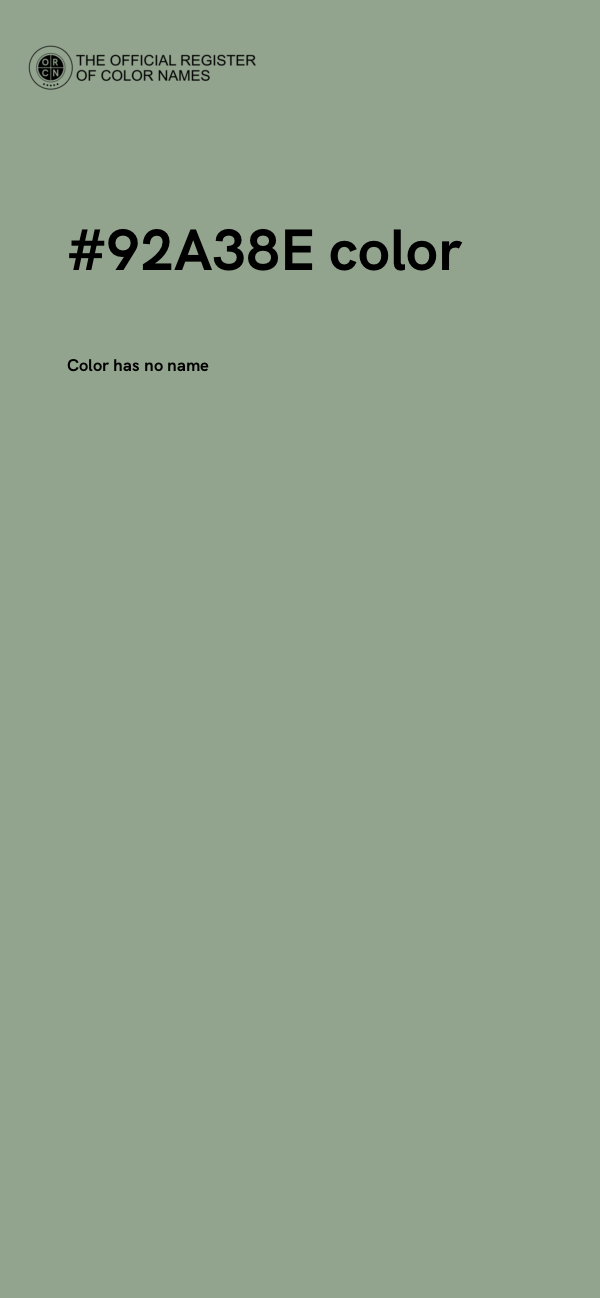 #92A38E color image