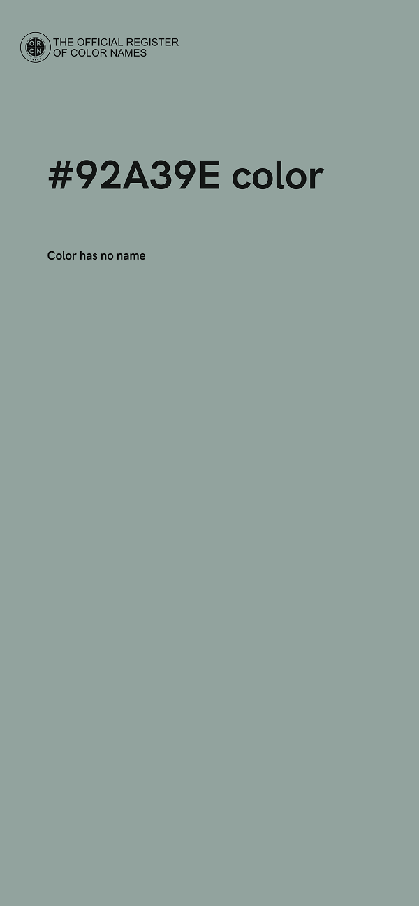 #92A39E color image