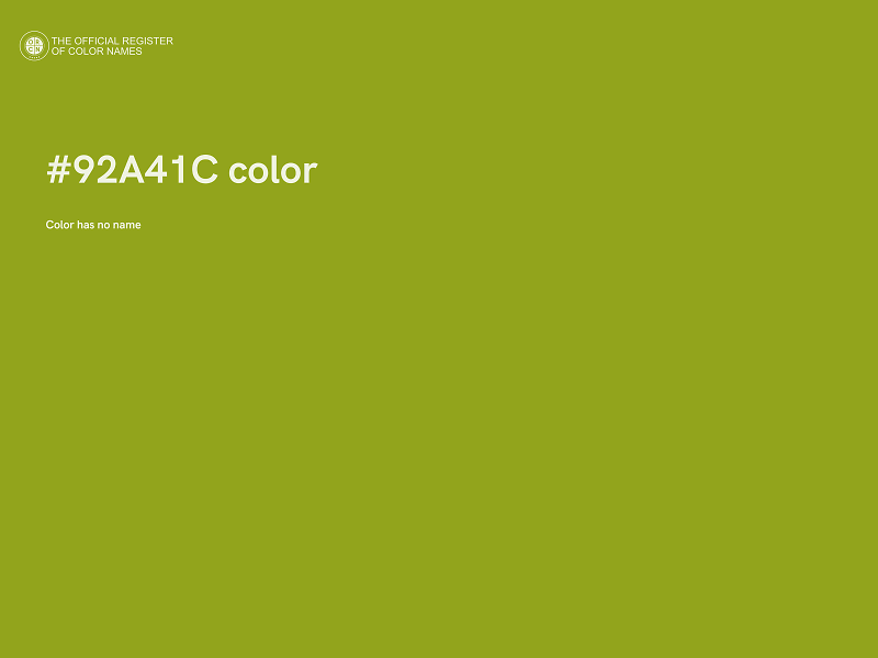#92A41C color image