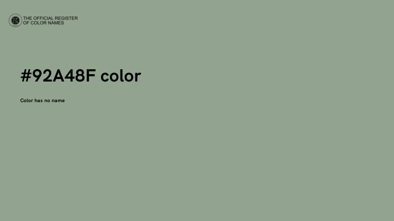 #92A48F color image