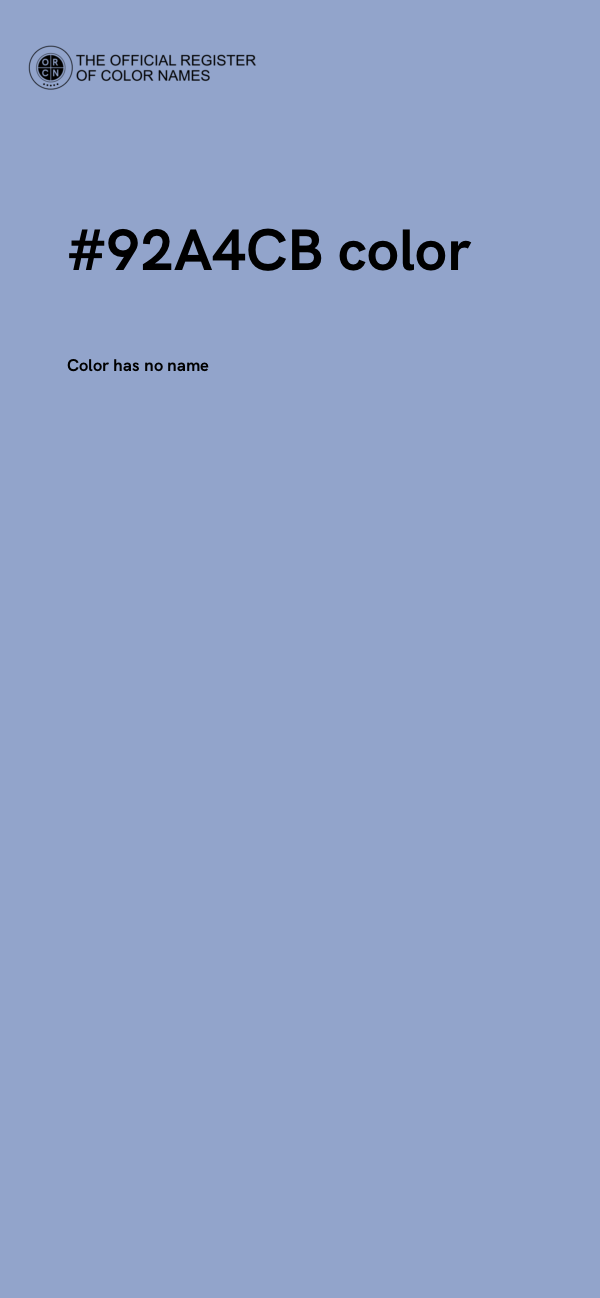 #92A4CB color image