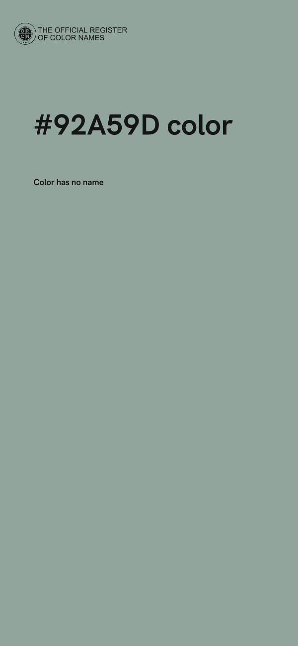 #92A59D color image