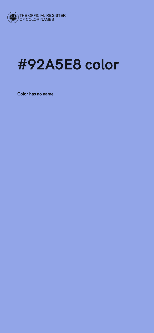 #92A5E8 color image