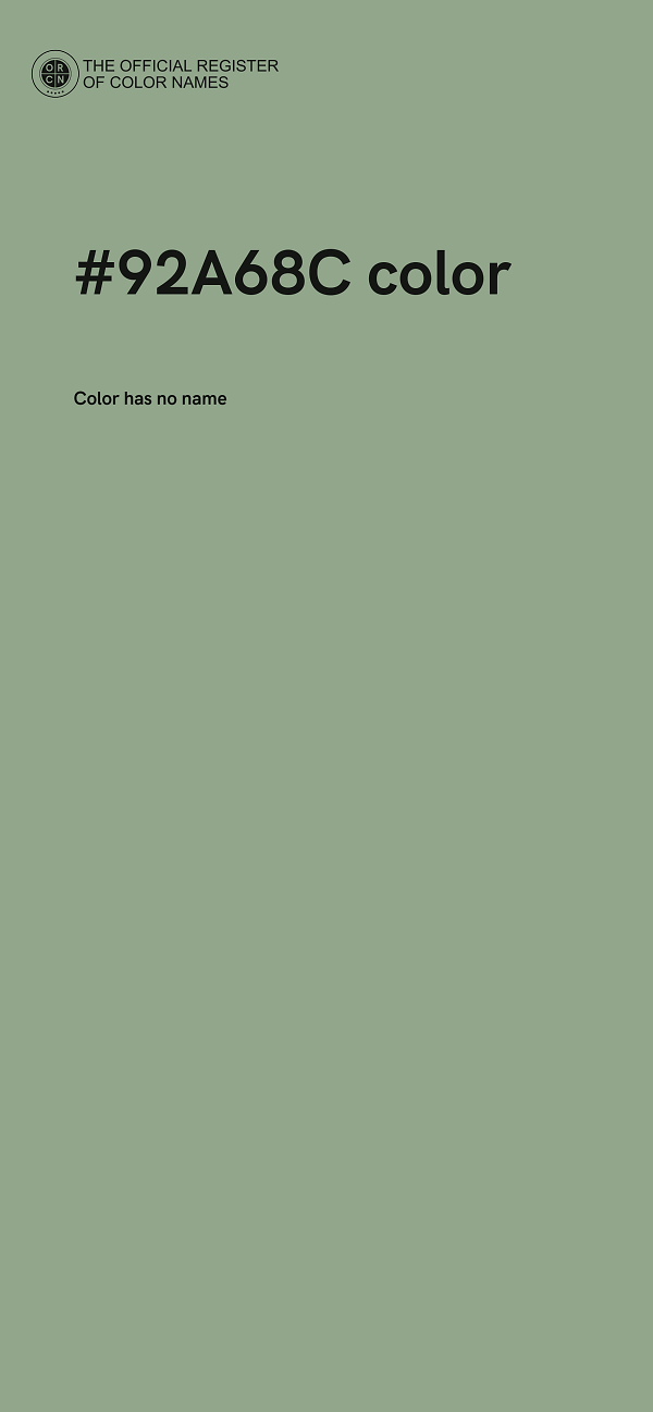 #92A68C color image