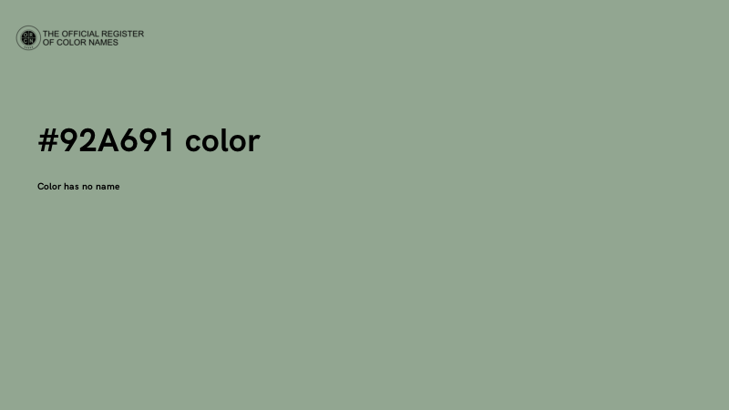 #92A691 color image