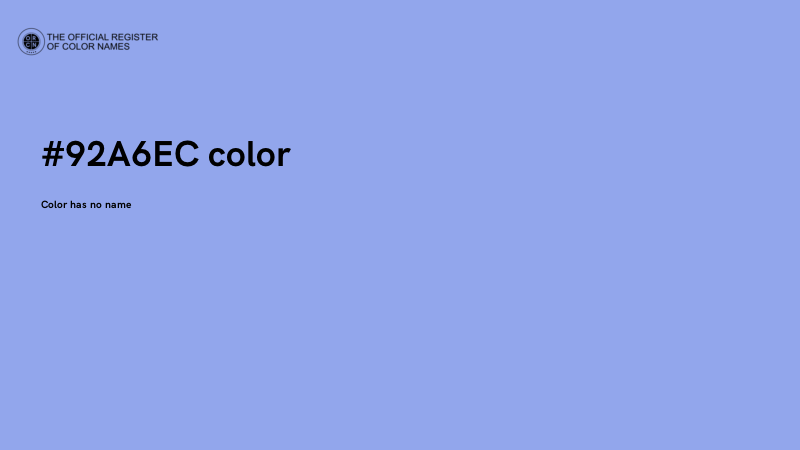 #92A6EC color image