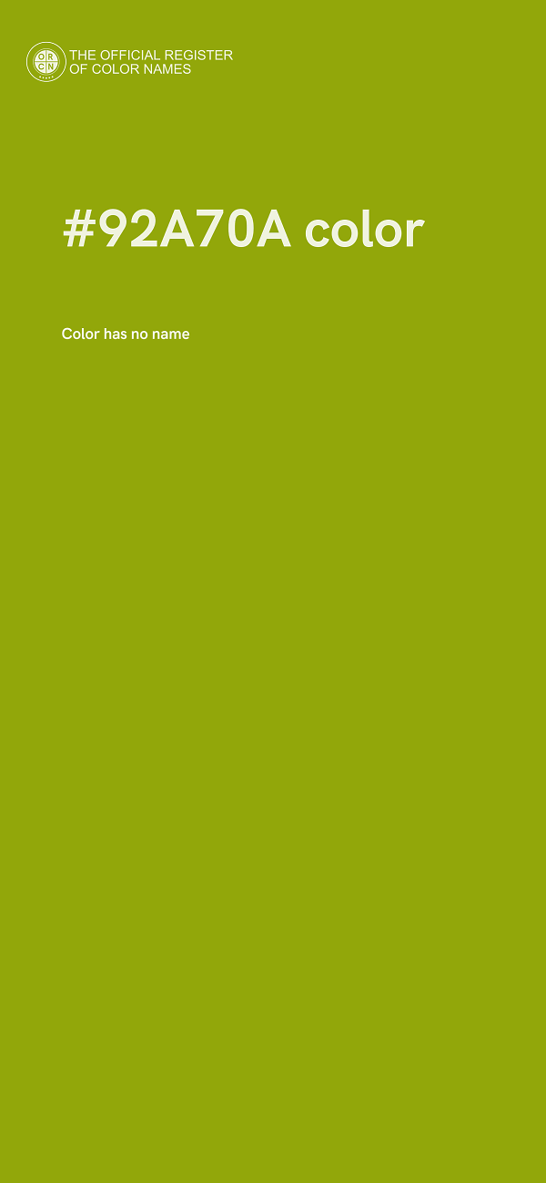 #92A70A color image