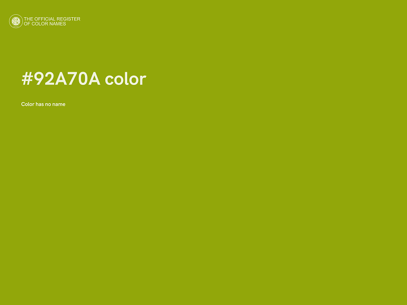 #92A70A color image
