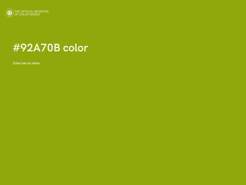 #92A70B color image