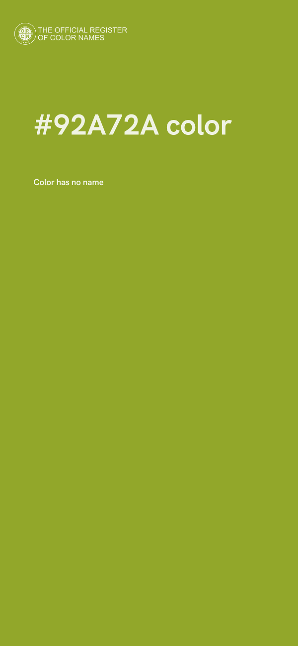 #92A72A color image