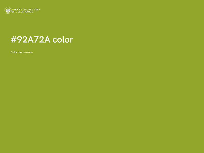 #92A72A color image