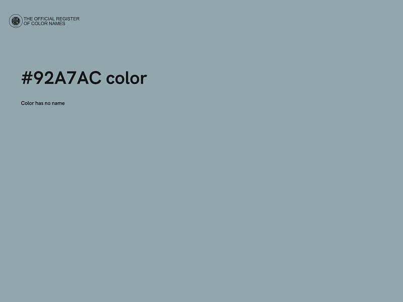 #92A7AC color image