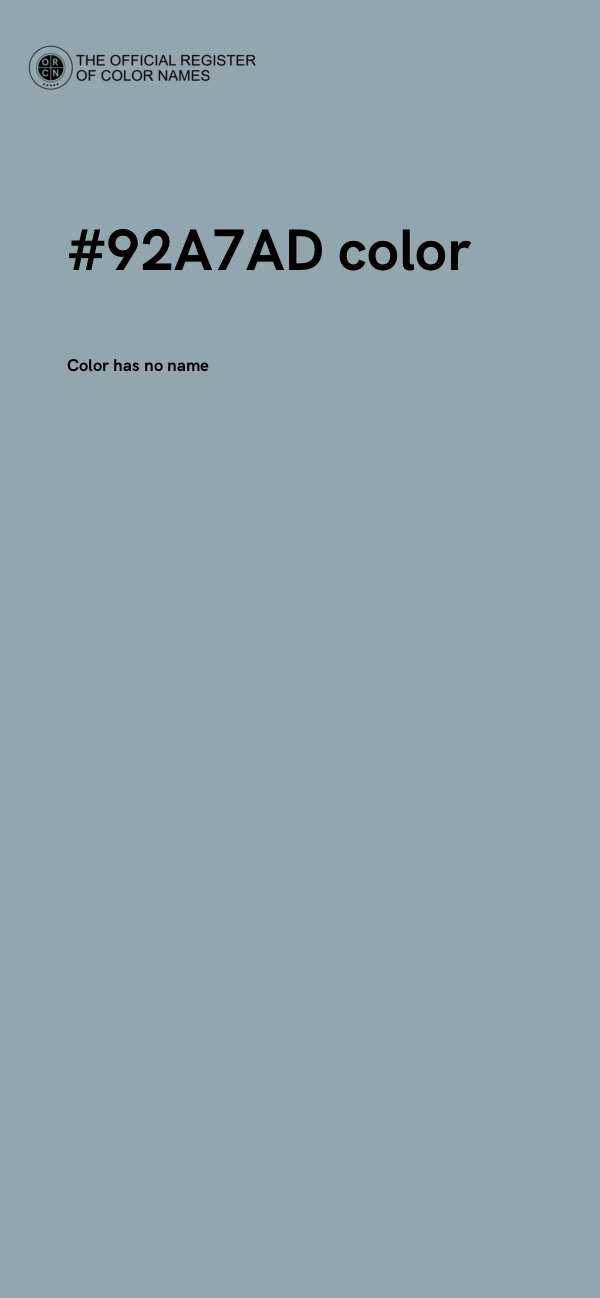 #92A7AD color image