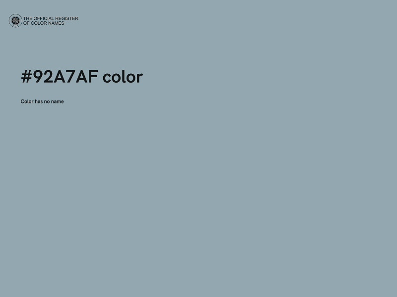 #92A7AF color image