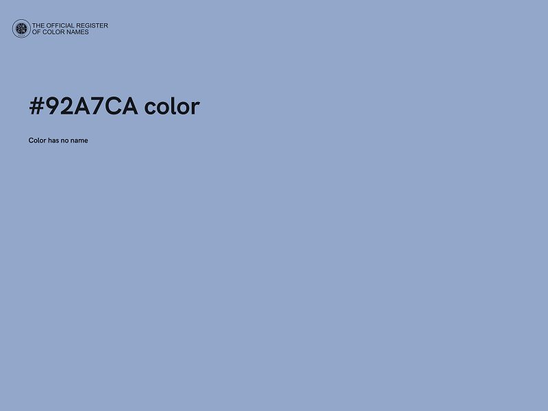 #92A7CA color image